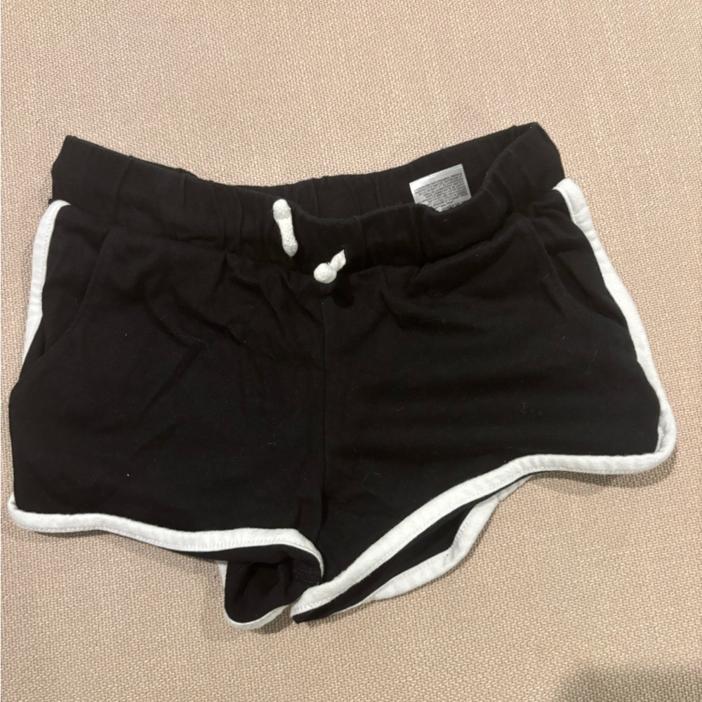 Old Navy Black Shorts with White Drawstring